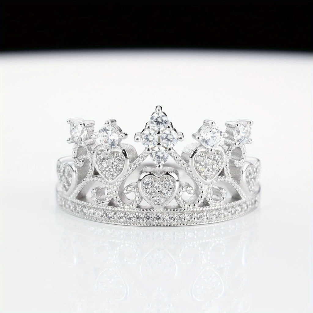 Sterling Silver Crown Ring