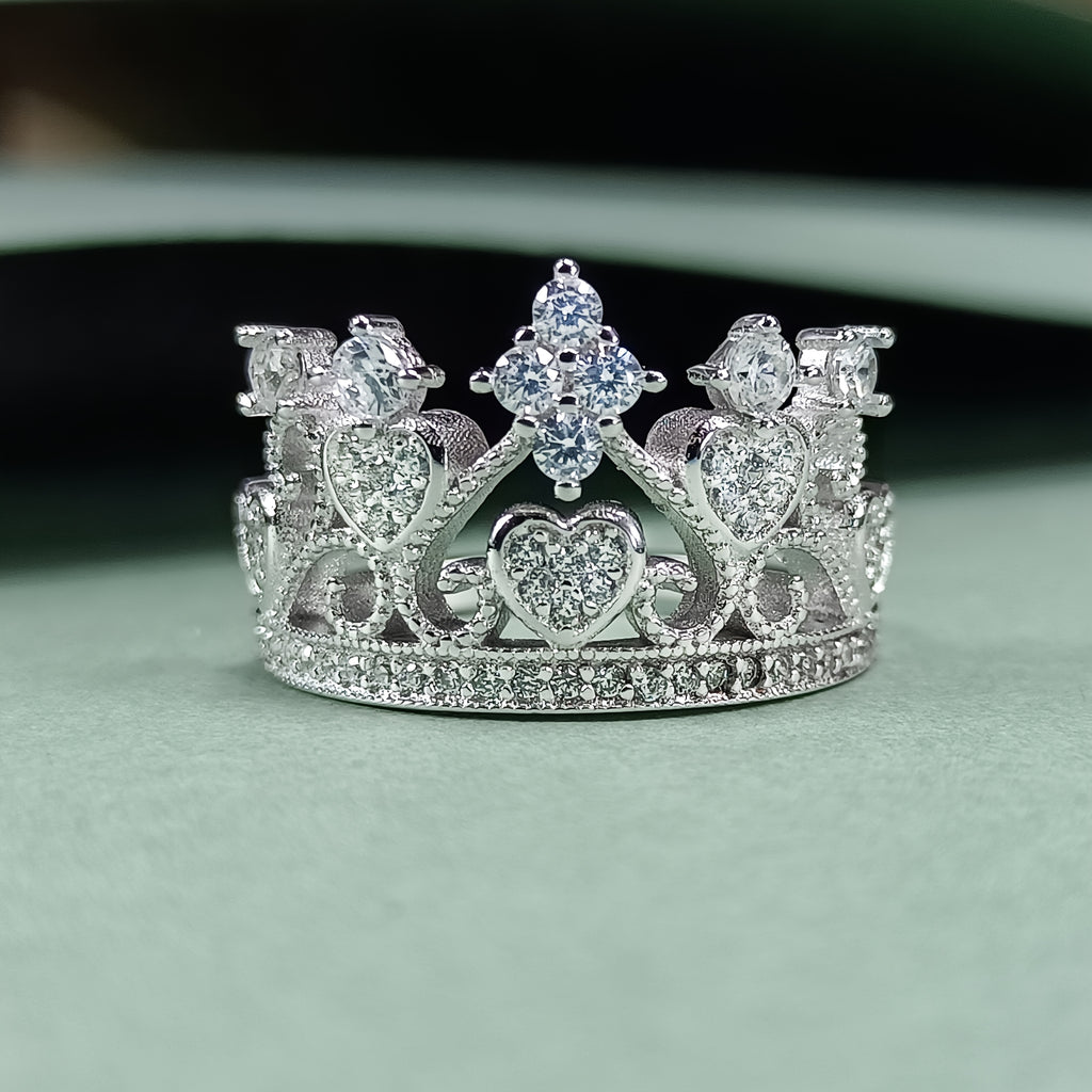 Sterling Silver Crown Ring