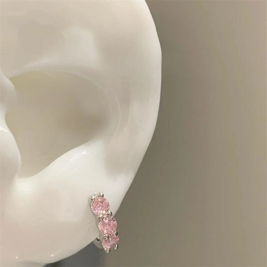 Pink Ballet Shoe Cartilage Stud Earring in Stainless Steel