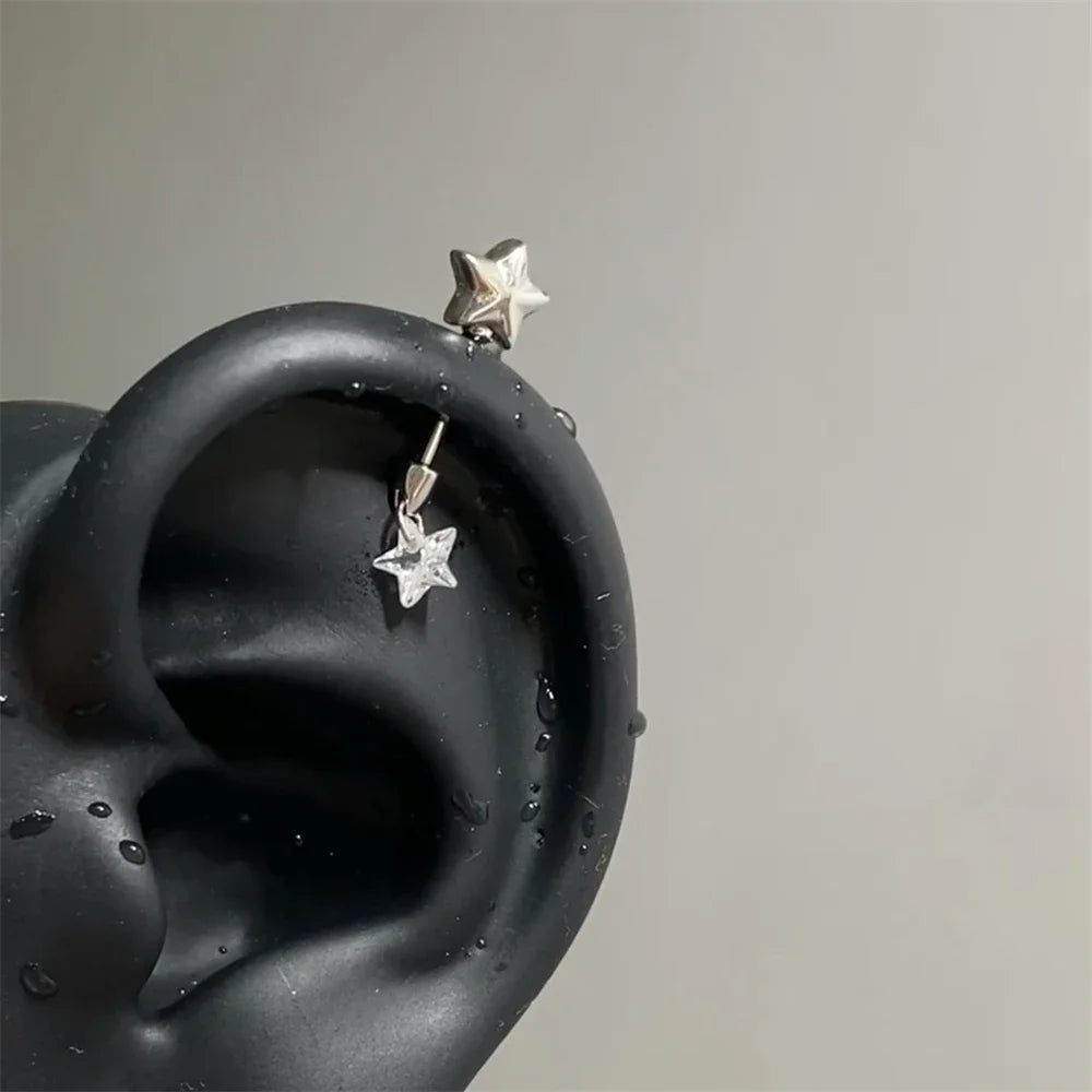 Sweet Heart Arrow Stainless Steel Stud Earrings