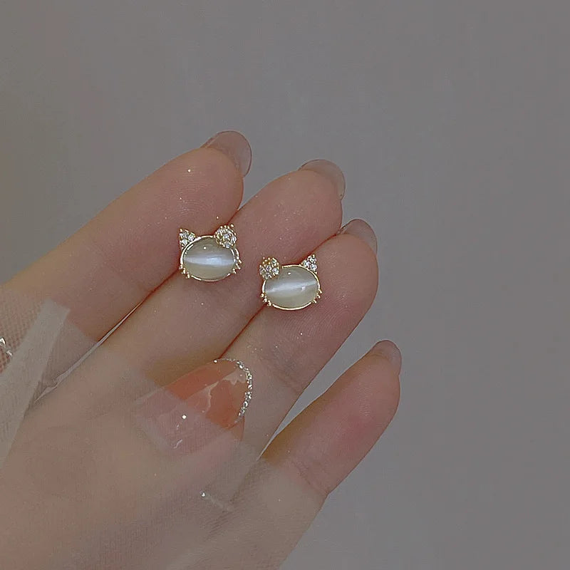 Ballet Shoe Earrings (Silver Tone Studs)