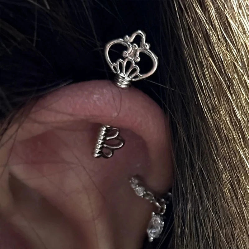 Dainty Key Stud Earrings