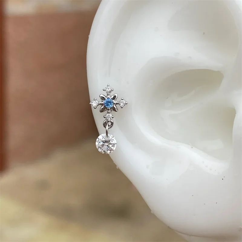 Cupid Heart Wing Cartilage Stud