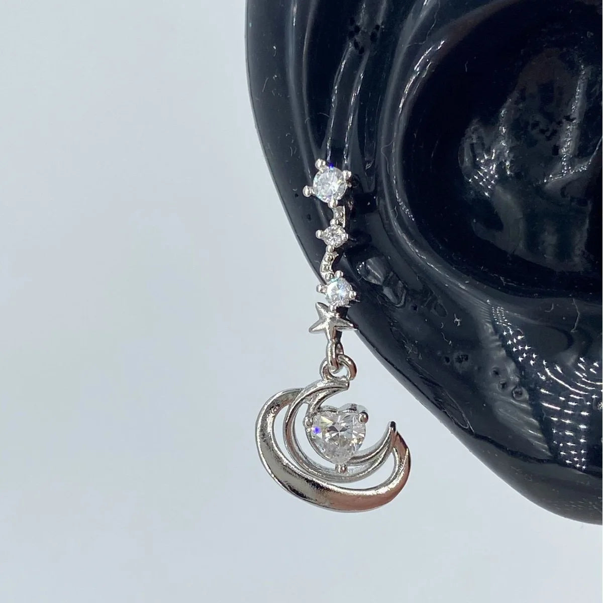 Angel Wing Zircon Stud Earrings