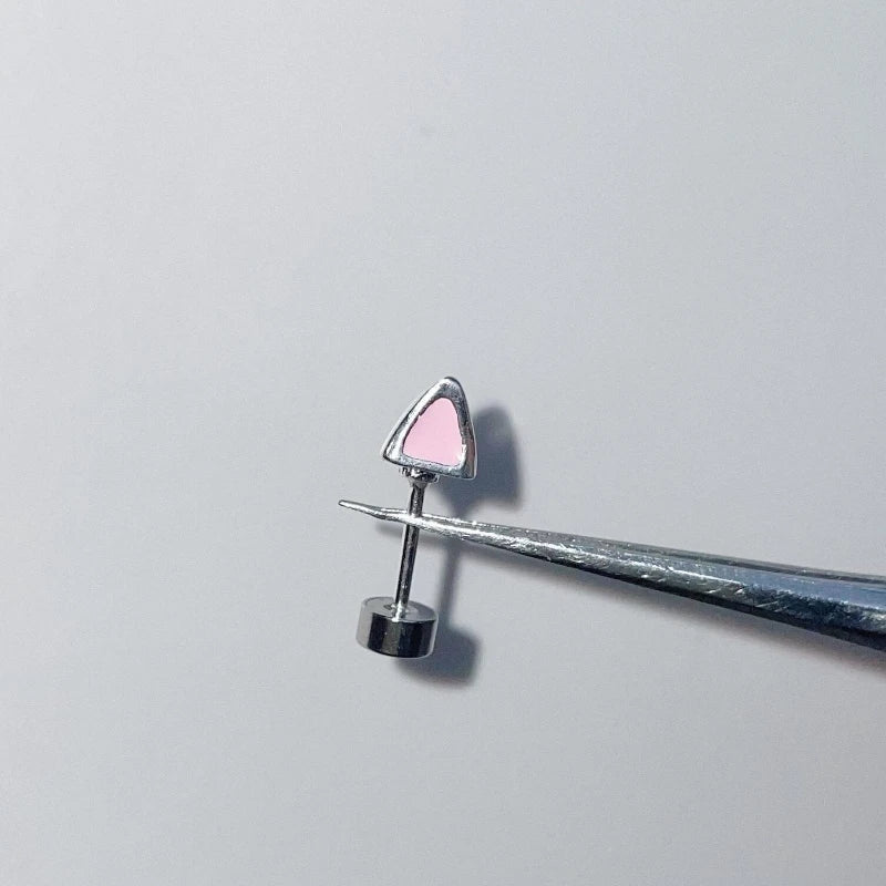 Crown Pearl Stainless Steel Cartilage Earring