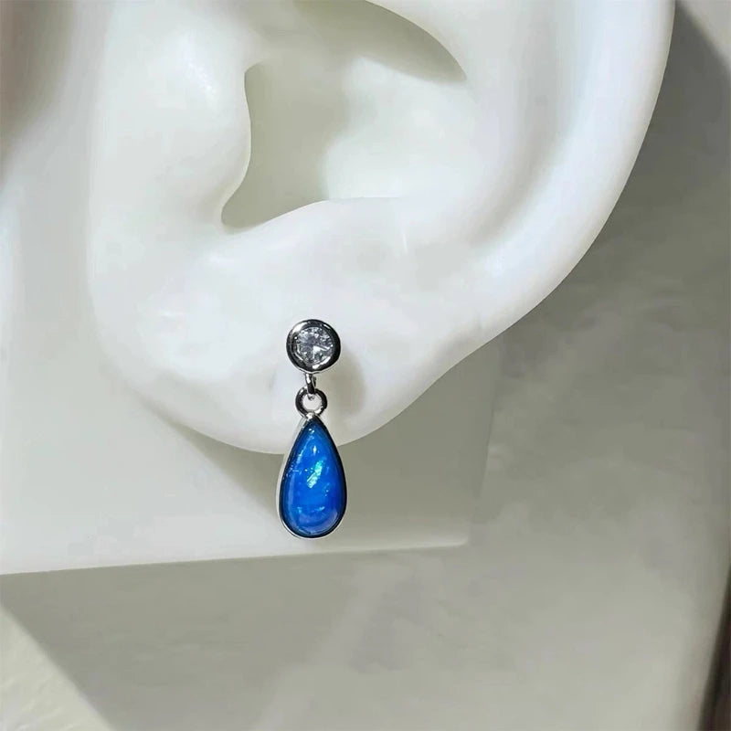 Angel Wing Earrings, Double Piercing Stud (Screw-Back)