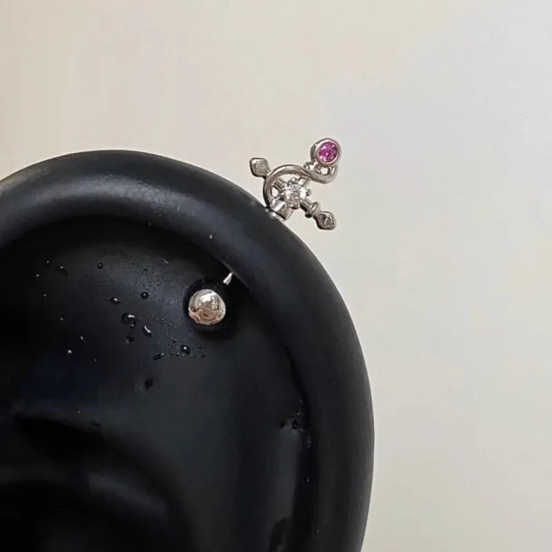Clockwork Spark Dainty Cartilage Earring