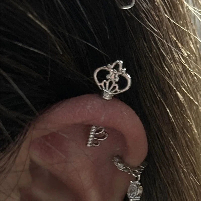 Dainty Key Stud Earrings