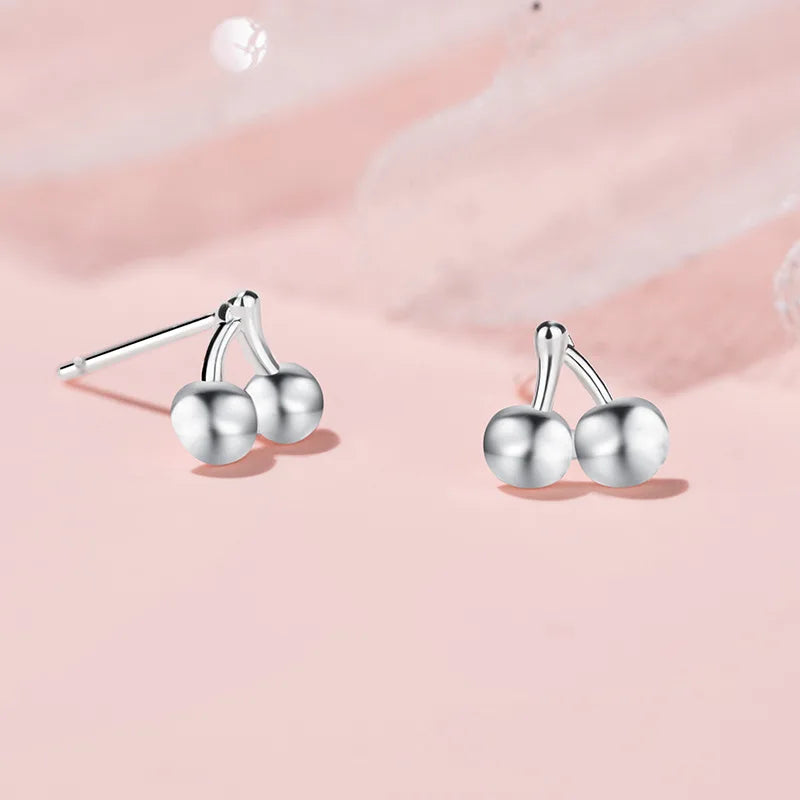 Ballet Shoe Earrings (Silver Tone Studs)