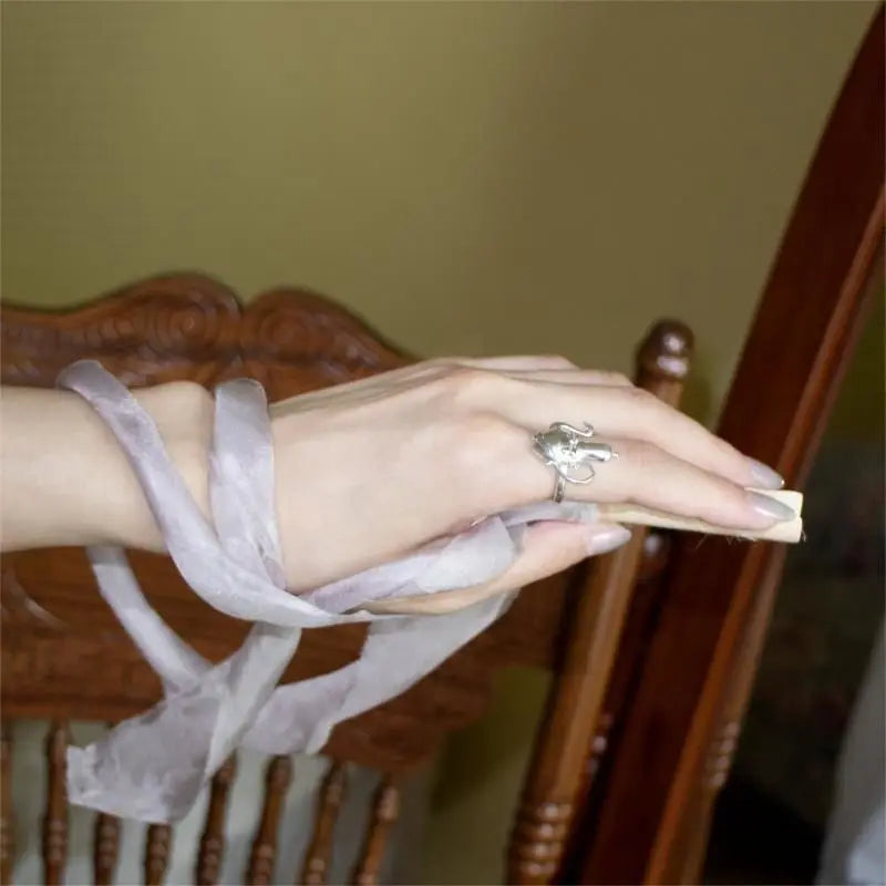 Saintly Teapot Balletcore Adjustable Ring