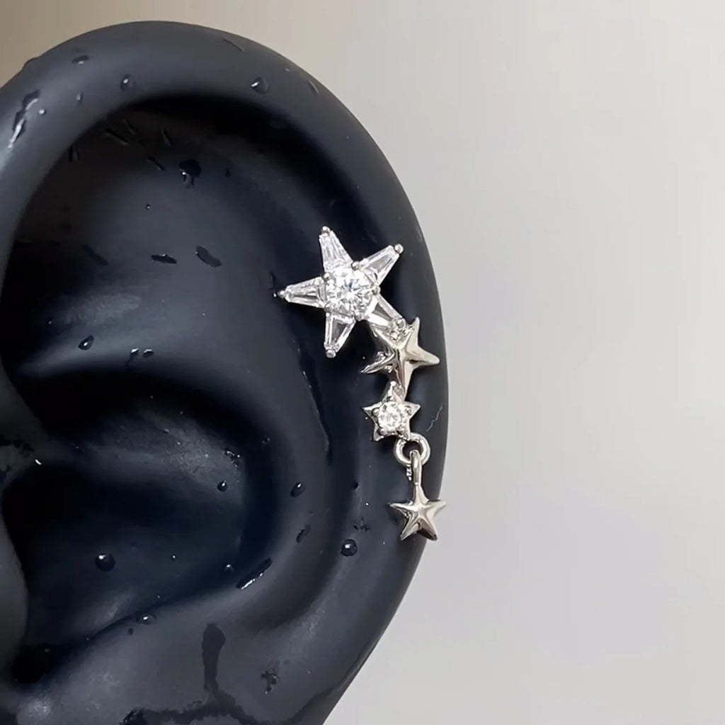 Sweet Heart Fork and Spoon Cartilage Stud