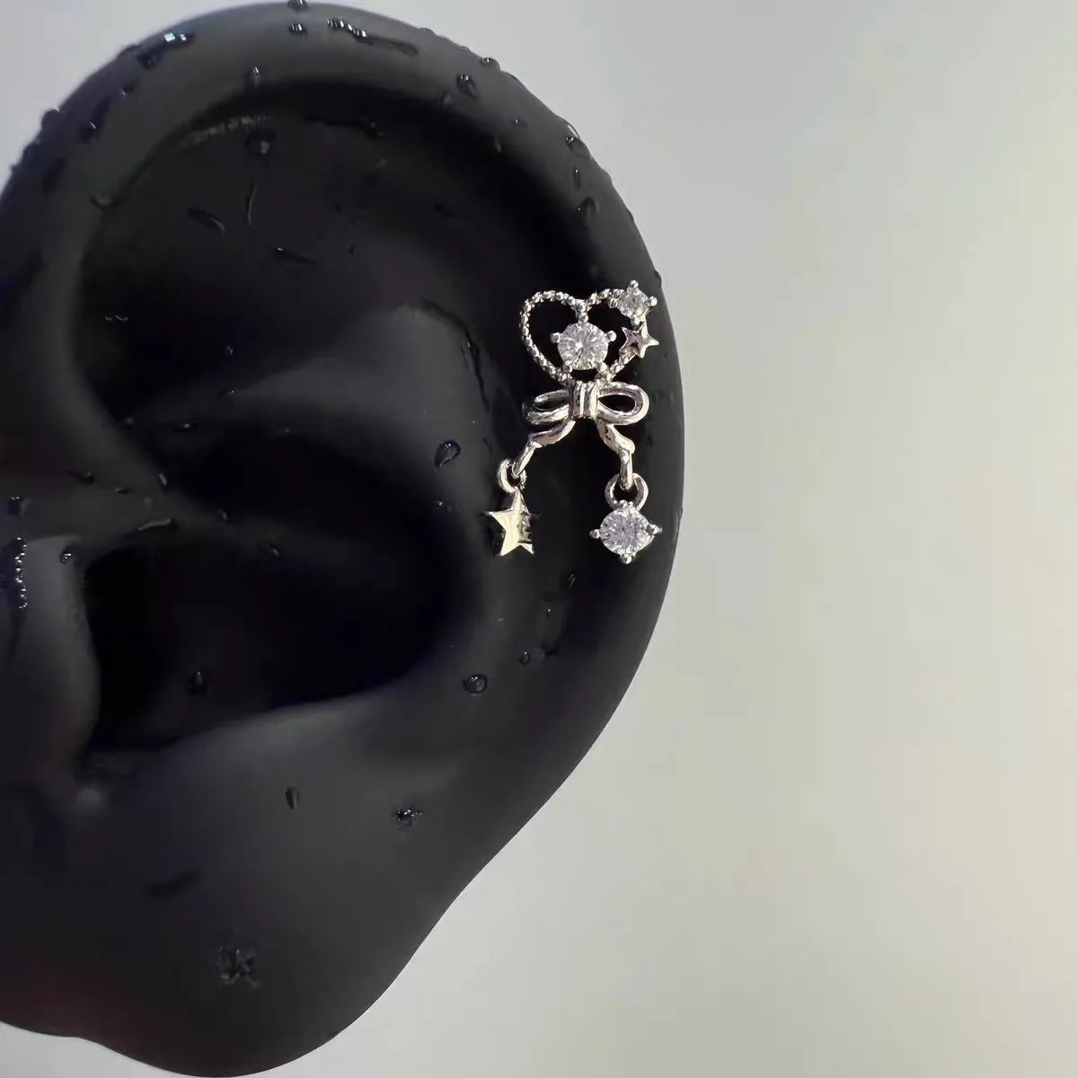 Angel Wing Zircon Stud Earrings