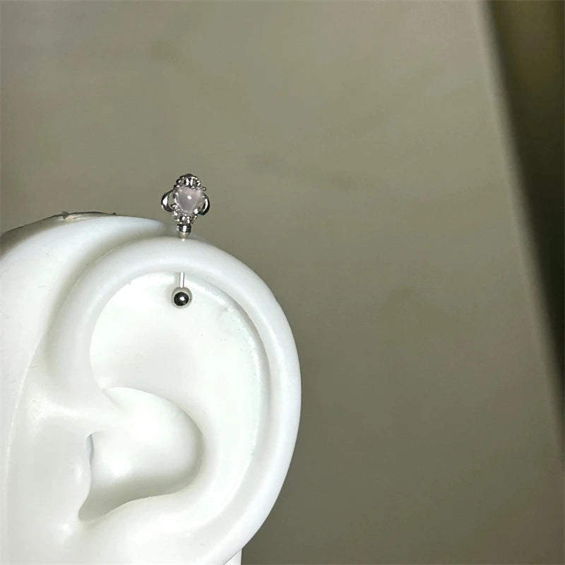 Cupid Heart Wing Cartilage Stud