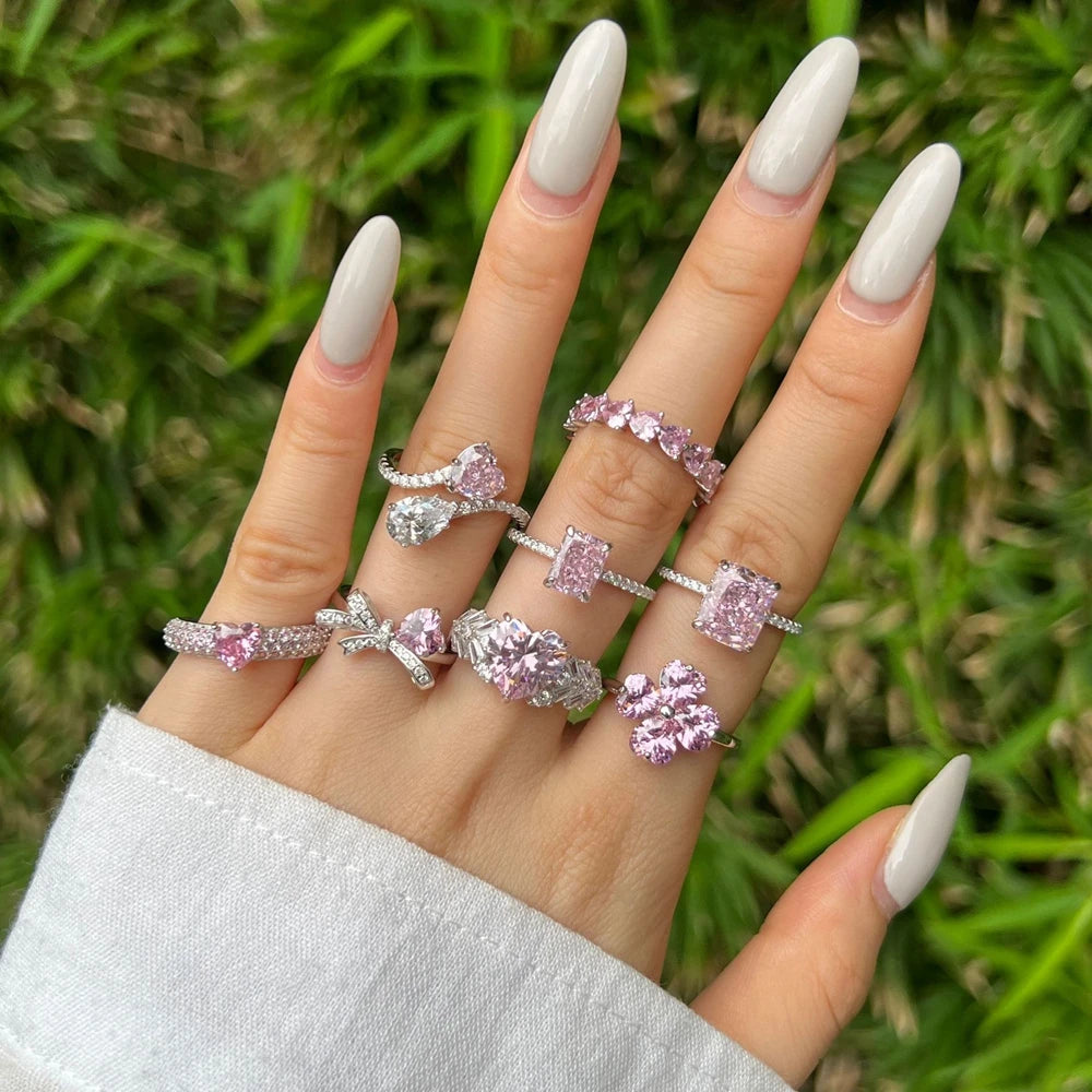 Lab Created Sapphire Ring in 925 Sterling Silver