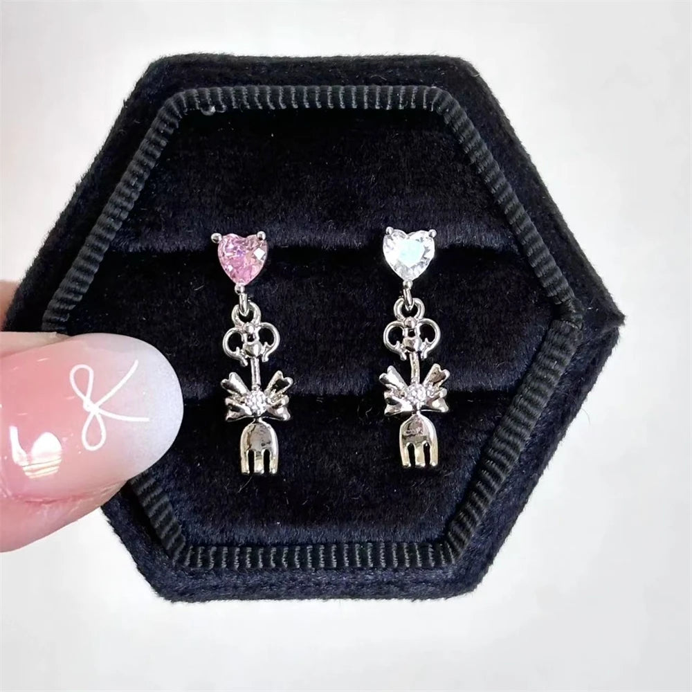 Sweet Heart Fork and Spoon Cartilage Stud