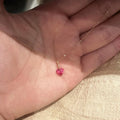 Dainty Red Heart Zircon Pendant Necklace