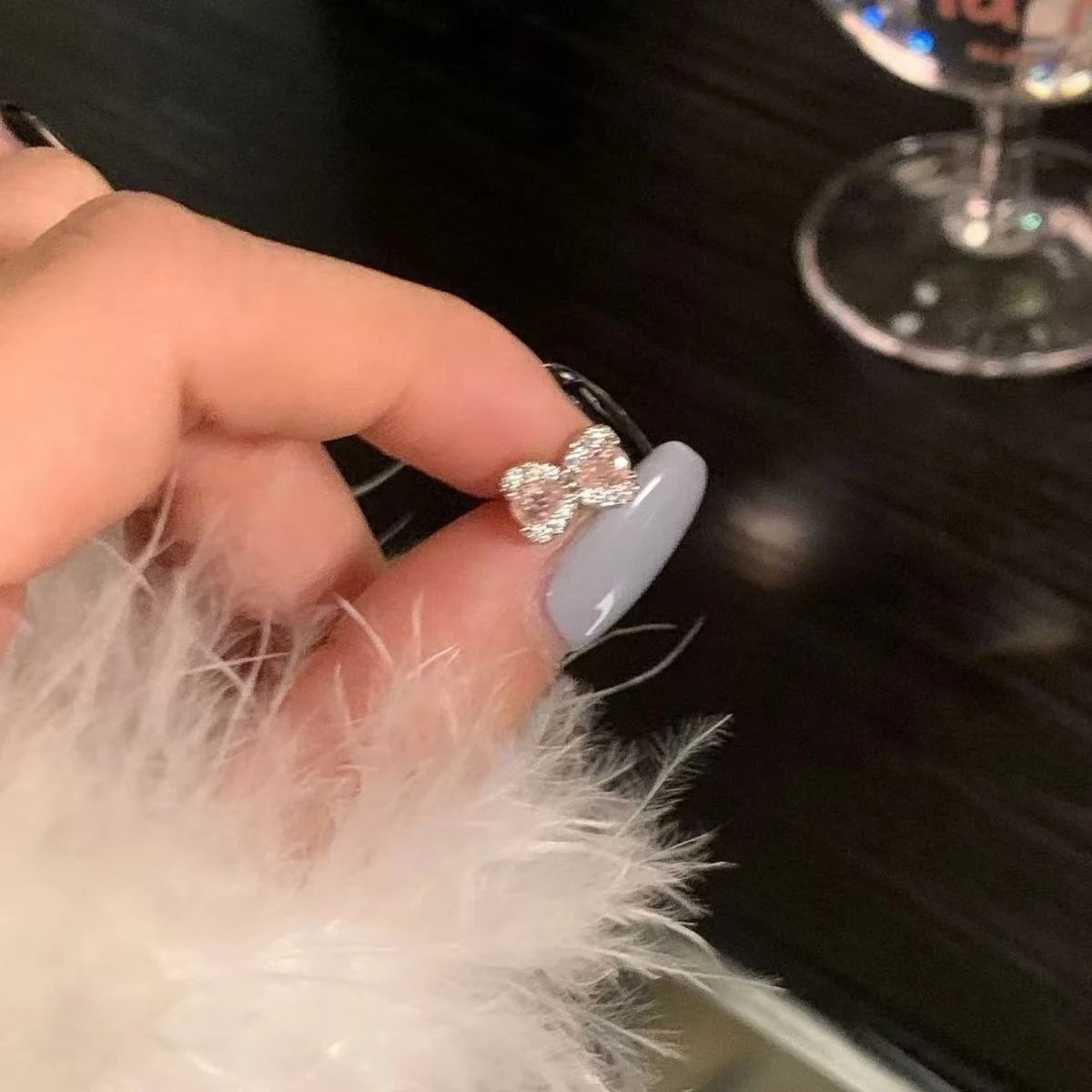 Pink Ballet Shoe Cartilage Stud Earring in Stainless Steel