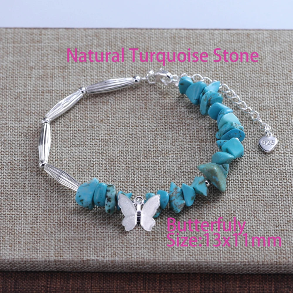 925 Sterling Silver Heart Bracelet with Zircon Beads