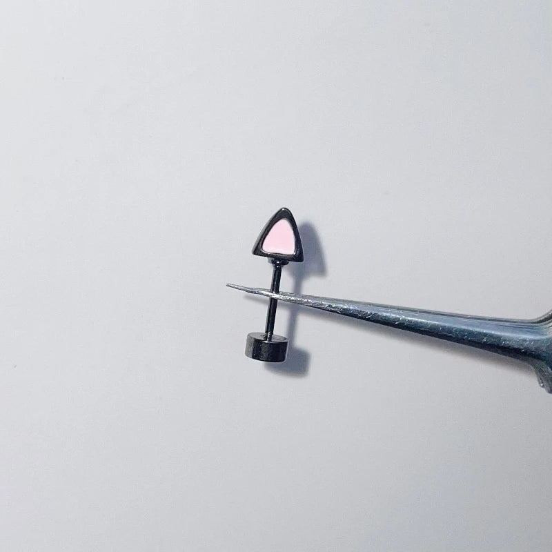 Crown Pearl Stainless Steel Cartilage Earring