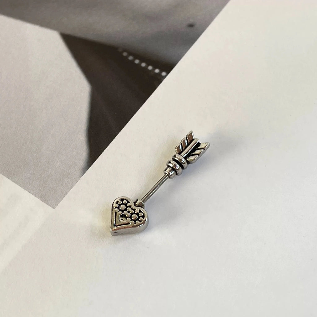 Crown Pearl Stainless Steel Cartilage Earring