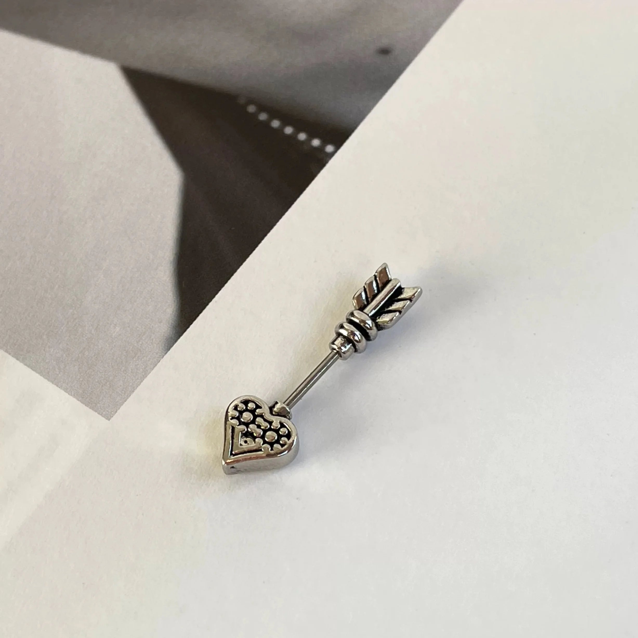 Crown Pearl Stainless Steel Cartilage Earring