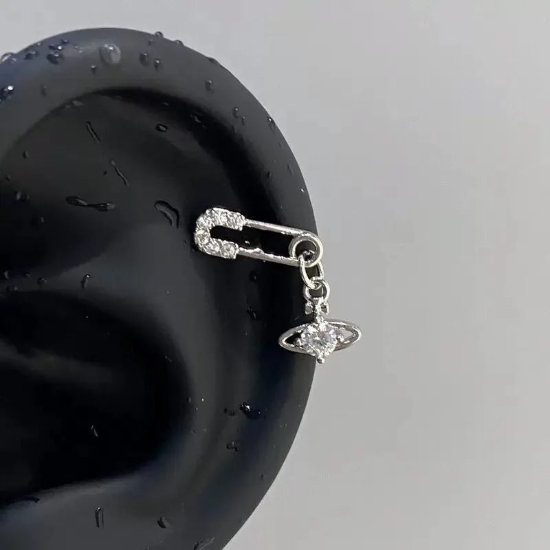 Angel Wing Zircon Stud Earrings