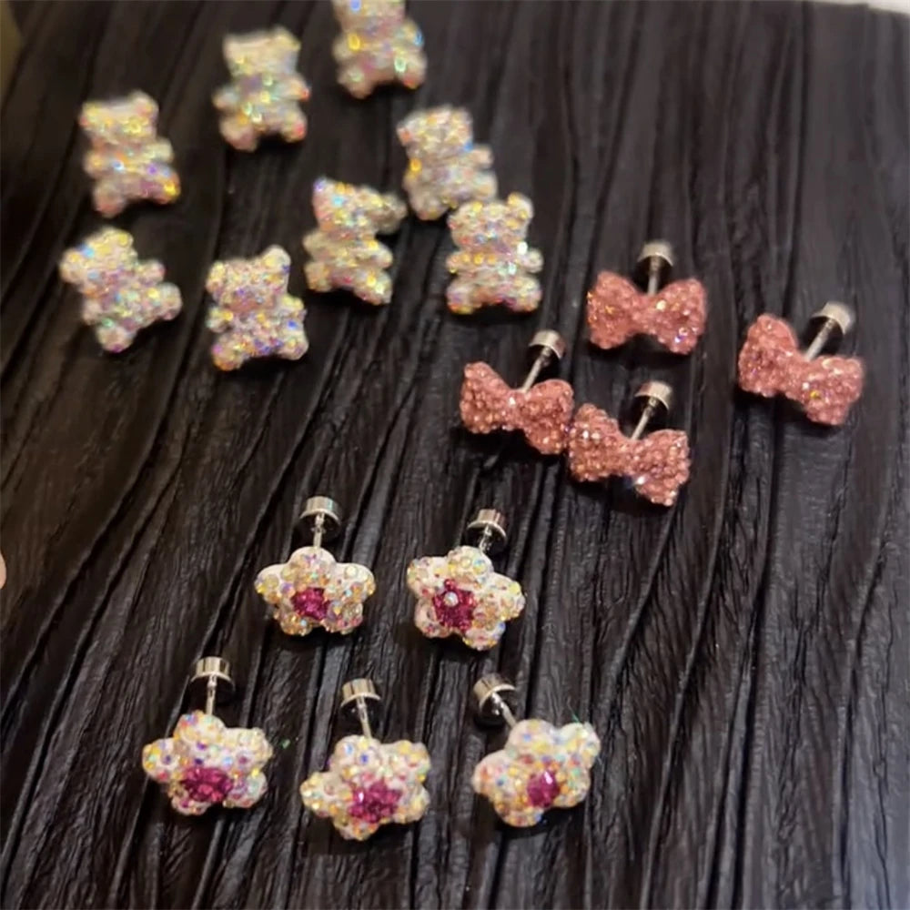 Bow Knot Cartilage Stud Earring