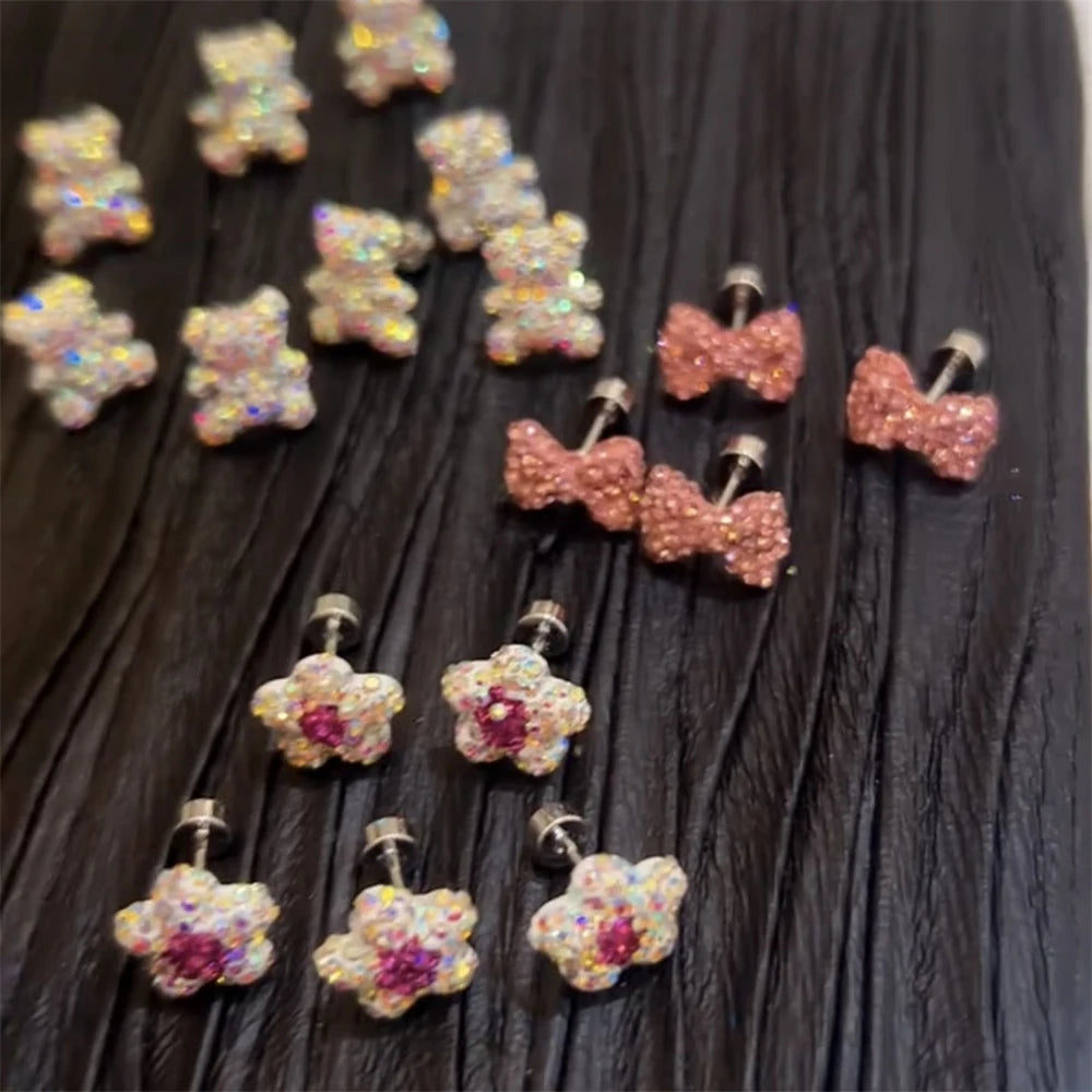 Bow Knot Cartilage Stud Earring