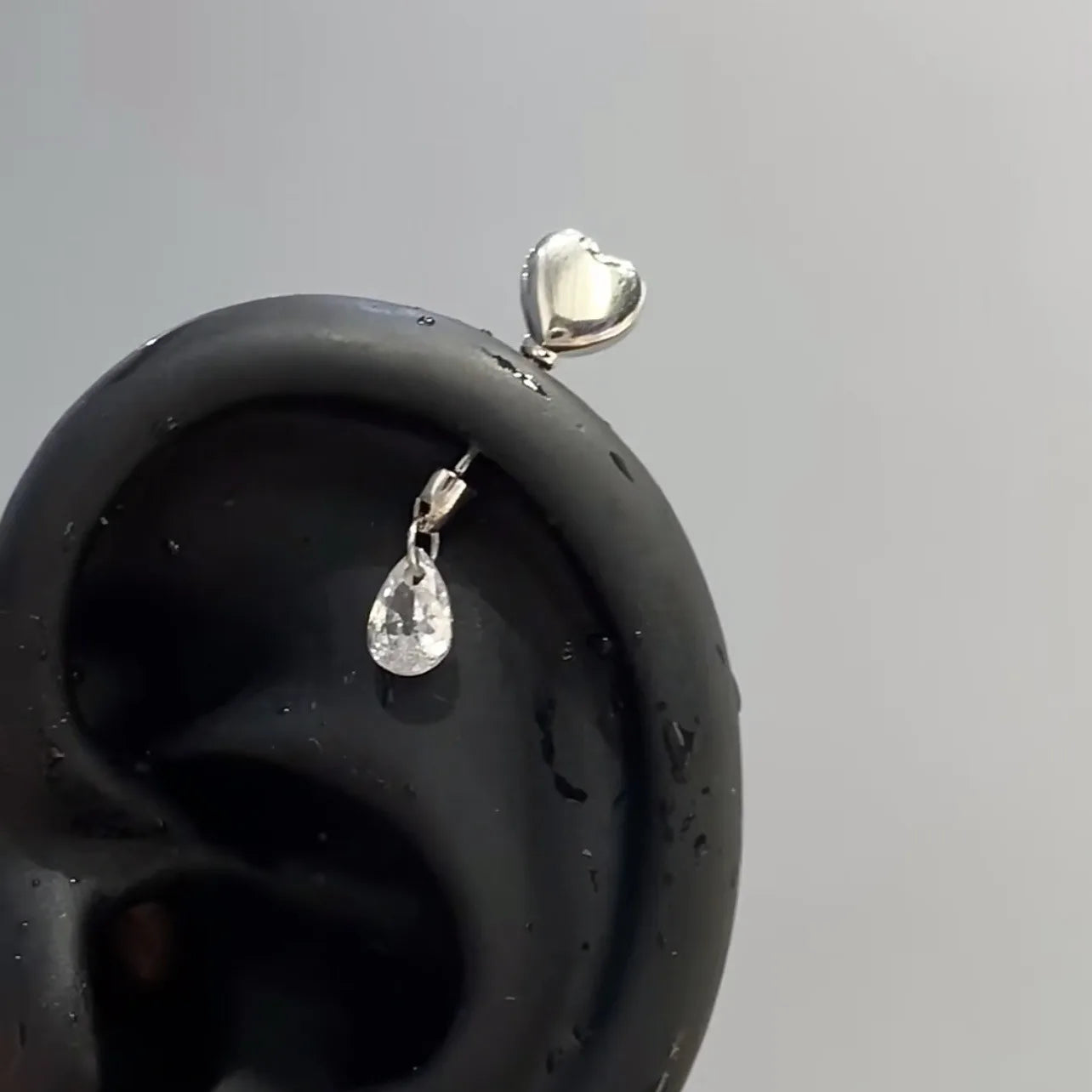 Sweet Heart Arrow Stainless Steel Stud Earrings