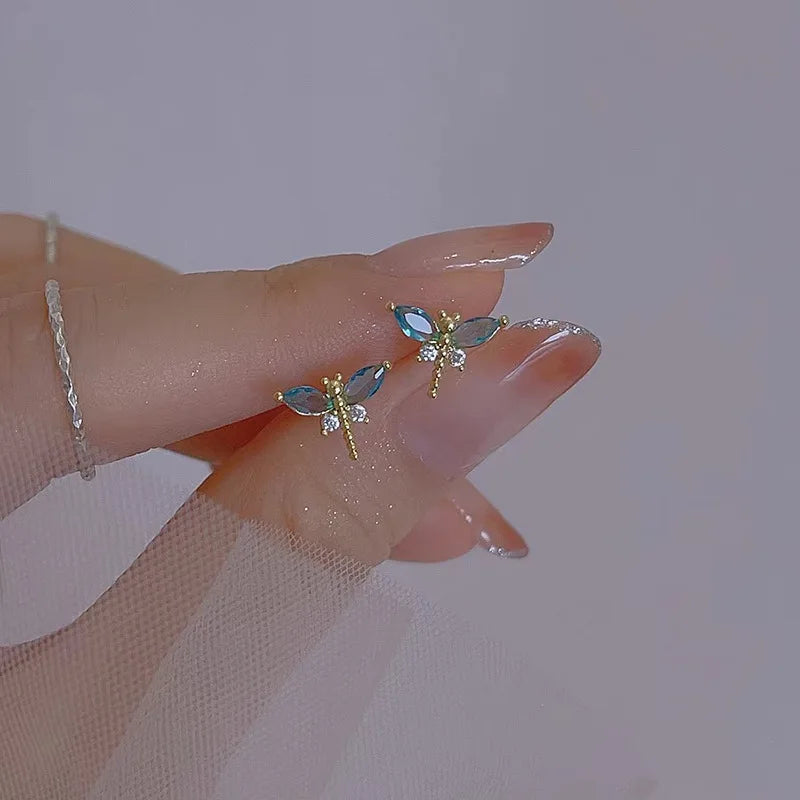 Ballet Shoe Earrings (Silver Tone Studs)