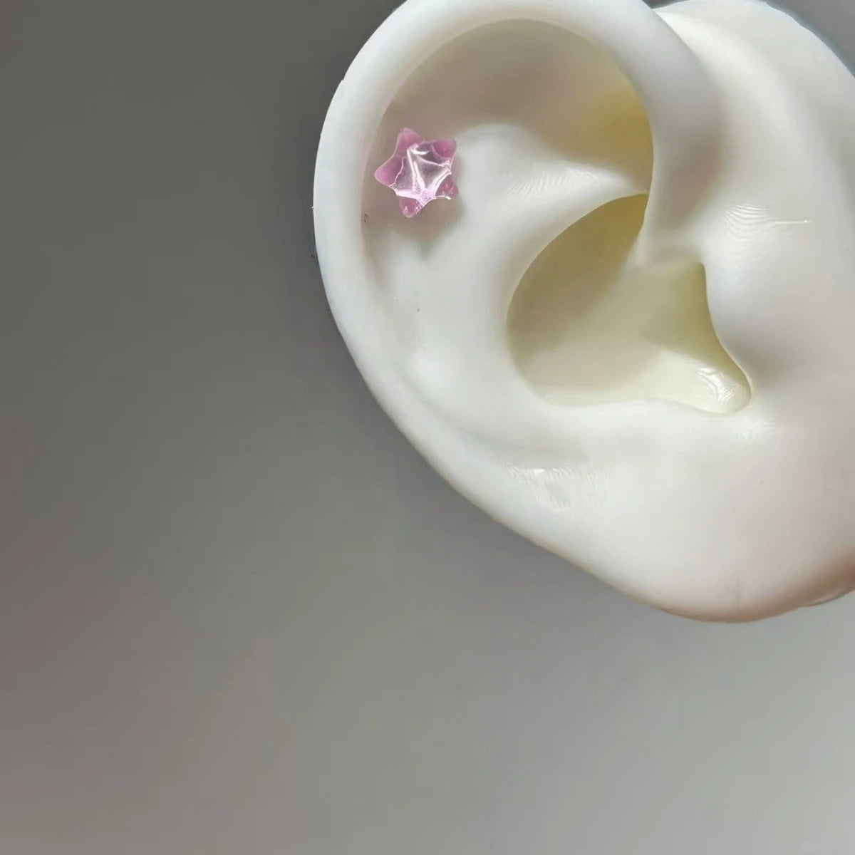 Star Tassel Stud Earrings in Stainless Steel + CZ