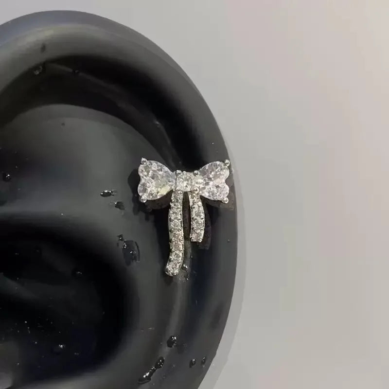 Angel Wing Zircon Stud Earrings