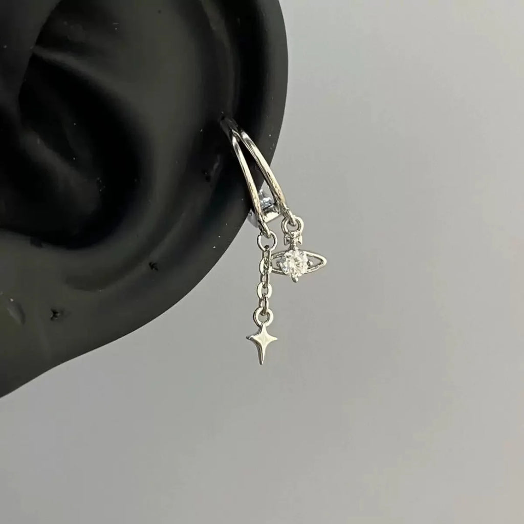 Angel Wing Zircon Stud Earrings