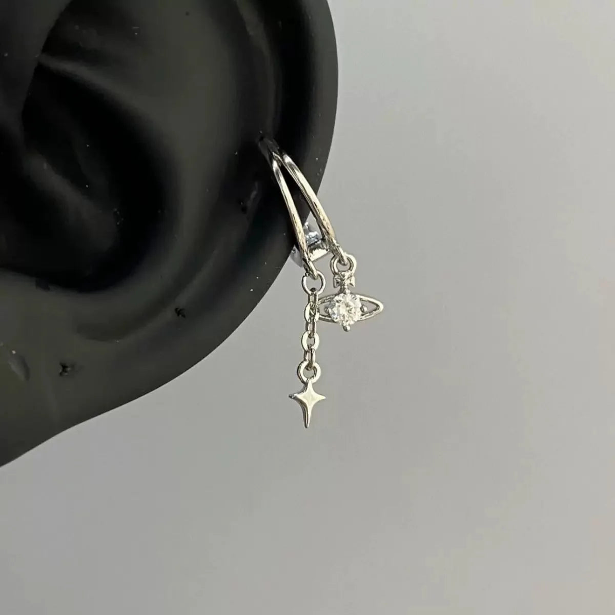 Angel Wing Zircon Stud Earrings