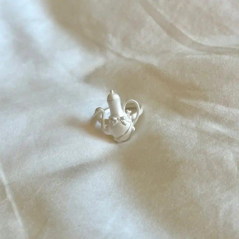 Saintly Teapot Balletcore Adjustable Ring