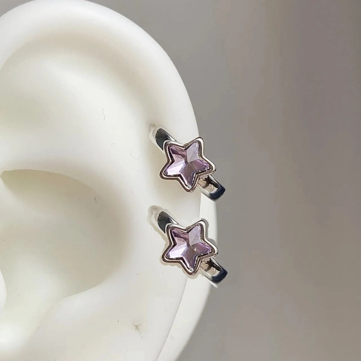 Y2K Star Necklace + Earrings Set (Colorful Crystal)