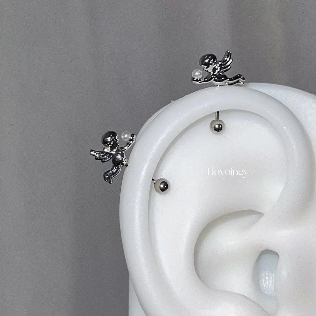 Clockwork Spark Dainty Cartilage Earring