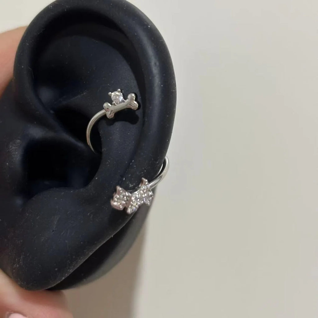 Dainty Stainless Steel Cat Stud Earrings