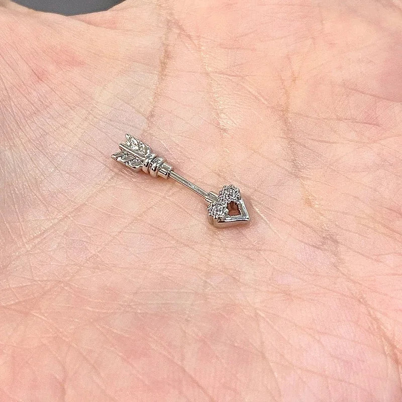 Crown Pearl Stainless Steel Cartilage Earring