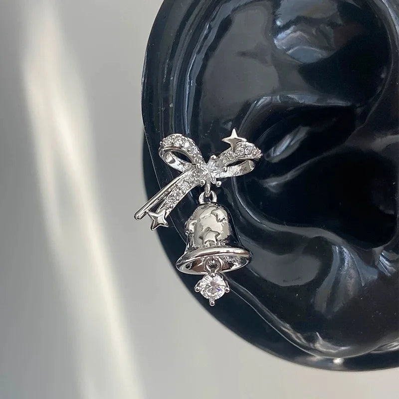 Angel Wing Zircon Stud Earrings