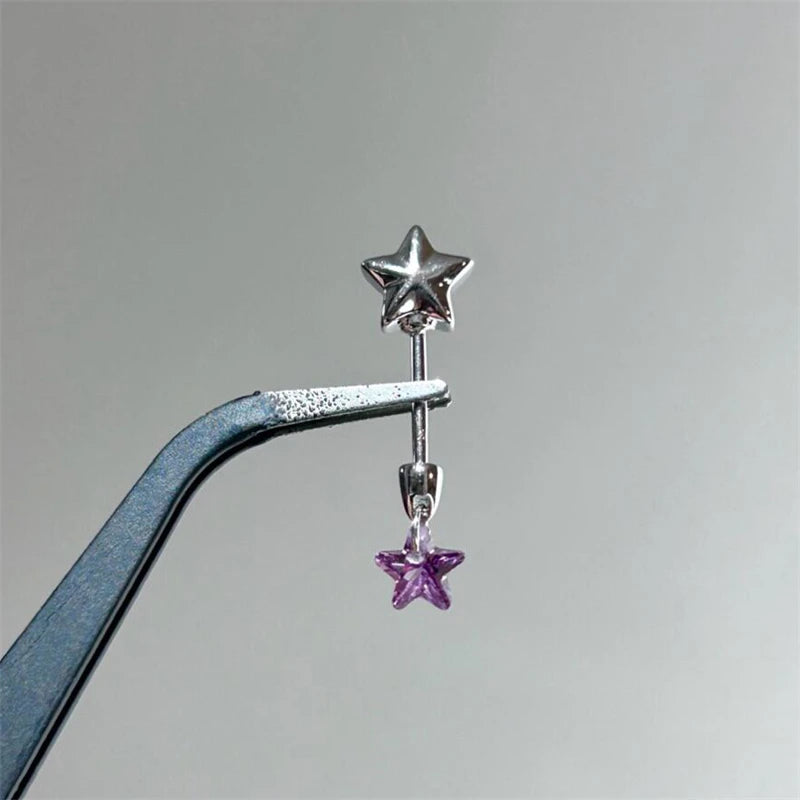 Thorned Heart Titanium Cartilage Stud