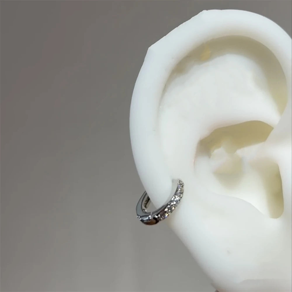 Star Tassel Stud Earrings in Stainless Steel + CZ