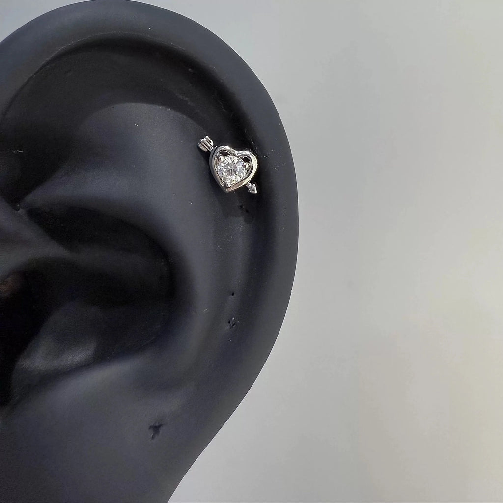 Angel Wing Zircon Stud Earrings