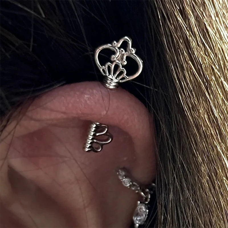 Dainty Key Stud Earrings