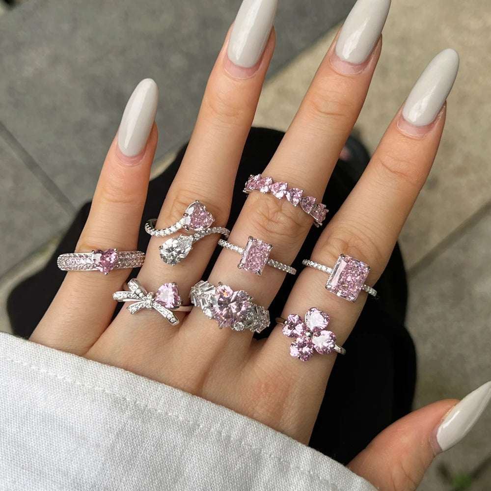 Lab Created Sapphire Ring in 925 Sterling Silver